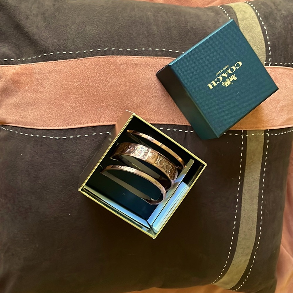 New Coach Rose Gold bangles
